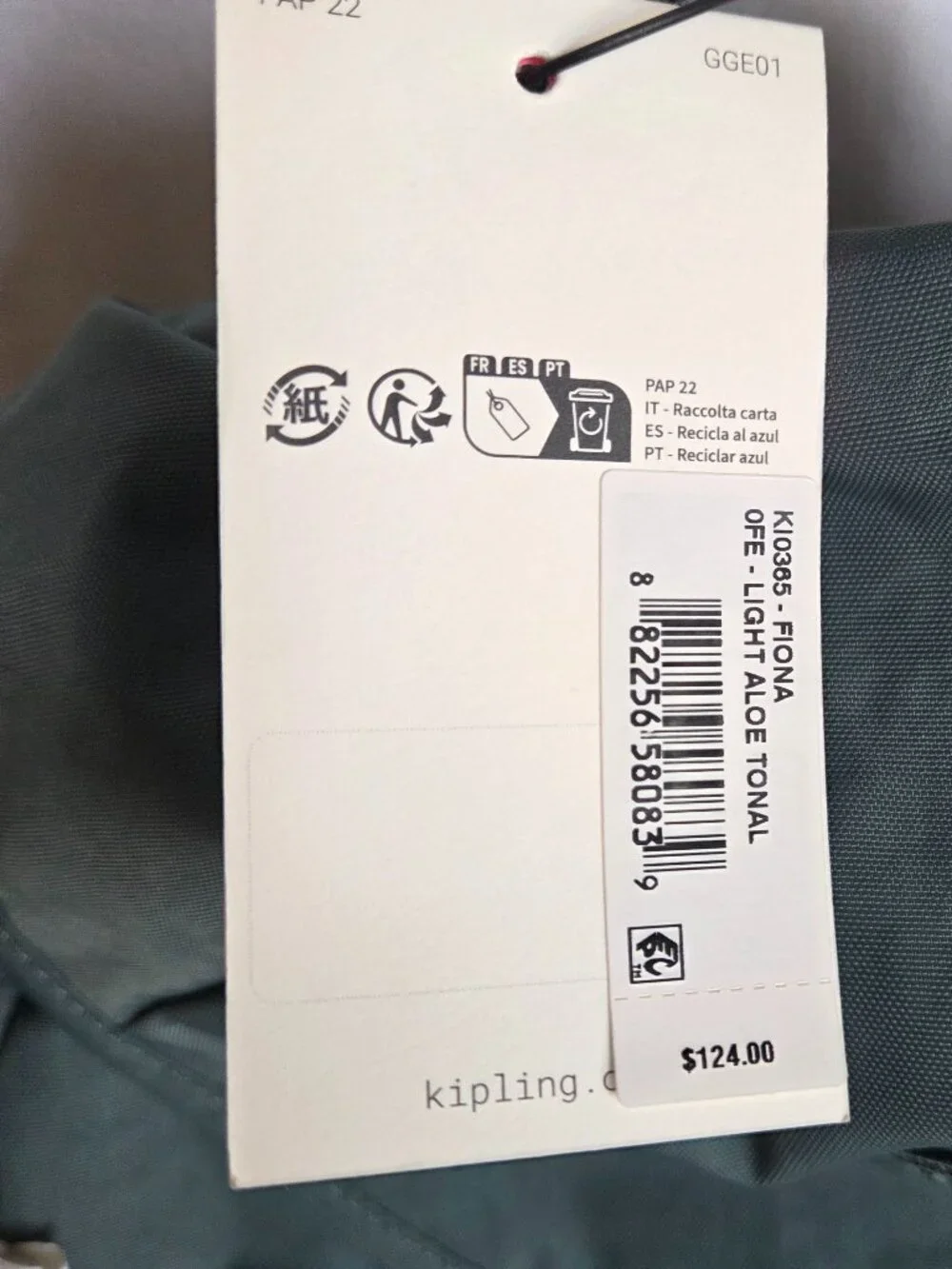 NWT Kipling Women's Fiona Medium Backpack